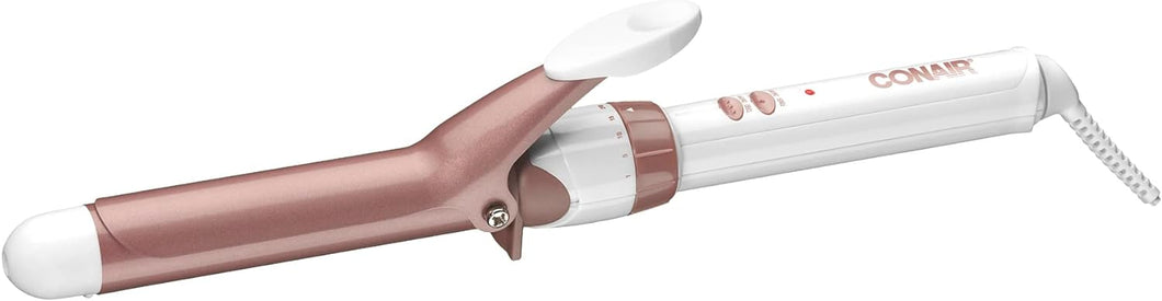 Pink & White Double Ceramic 1 Inch Curling iron
