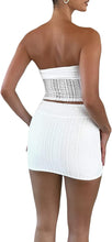 Load image into Gallery viewer, Miami Beach White Sweetheart Cut-Out Mini Dress