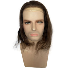 Load image into Gallery viewer, Shane European Human Hair Straight 12&quot; Swiss Lace Brown Toupee for Men