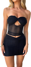 Load image into Gallery viewer, Miami Beach Black Sweetheart Cut-Out Mini Dress