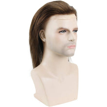 Load image into Gallery viewer, Dylan European Human Hair Straight 12&quot; Swiss Lace Brown Toupee for Men