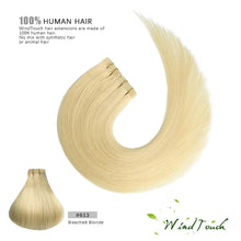 Load image into Gallery viewer, Shelly #613 Bleached Blonde Human Hair Tape-In Hair Extensions