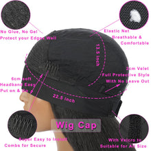 Load image into Gallery viewer, Nia Yaki Straight Black Synthetic Headband Wig