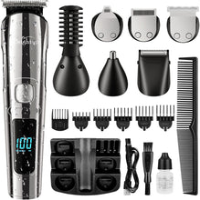 Load image into Gallery viewer, Waterproof All-in-One Electric Beard &amp; Nose Grooming Kit
