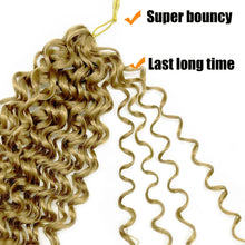 Load image into Gallery viewer, Lisa Blonde #27 Curl Water Wave Synthetic Crochet Hair Extensions