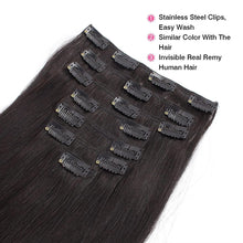 Load image into Gallery viewer, Selita Silky Straight Human Hair Clip-In Extensions