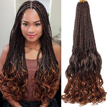 Load image into Gallery viewer, Maya T30 French Curls Box Braids Crochet Hair Extensions