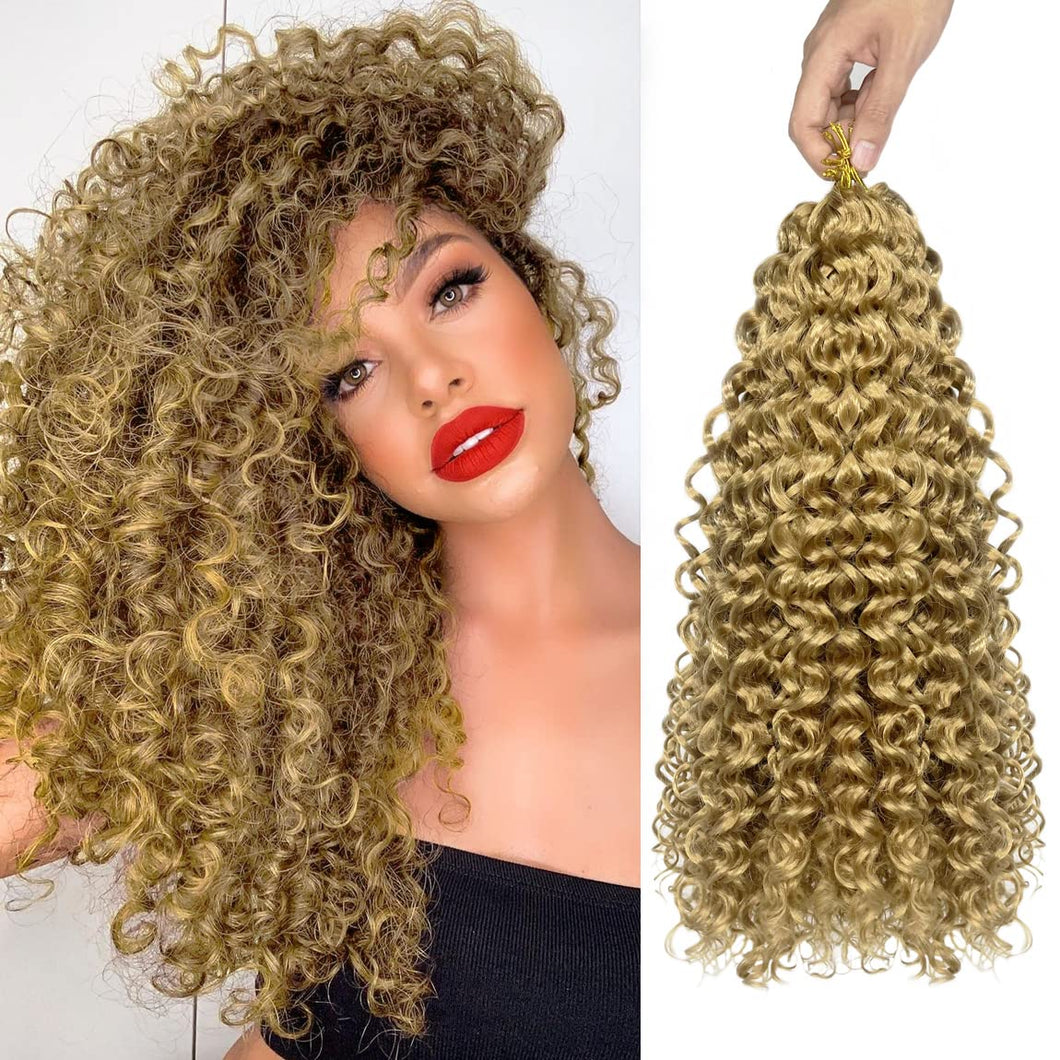 Lisa Blonde #27 Curl Water Wave Synthetic Crochet Hair Extensions