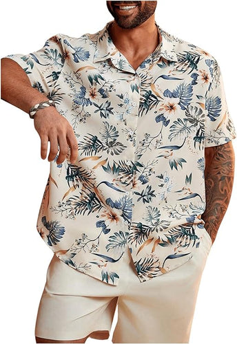 Tropical Island Vacation Shirt & Shorts Set