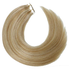 Load image into Gallery viewer, Stacy Honey Blonde #613 Human Hair Tape-In Hair Extensions