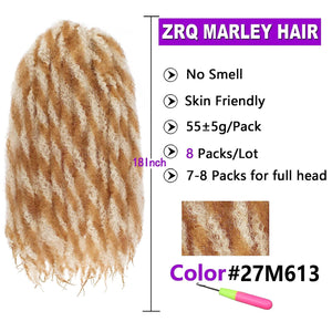 Brittney #27/613 Mix Synthetic Marley Braid Hair Extension