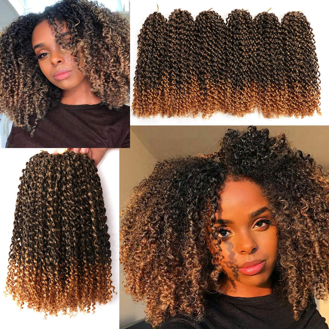 T1B/27 Strawberry Blonde Ombre Passion Twist Synthetic Hair Bundles