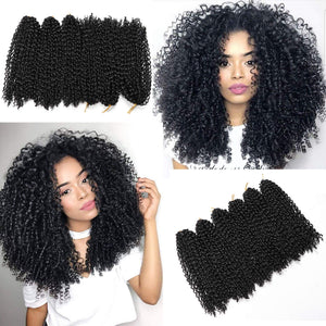 Catalina Kinky Curly #1B Crochet Synthetic Hair Bundles