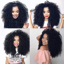 Load image into Gallery viewer, Catalina Kinky Curly #1B Crochet Synthetic Hair Bundles