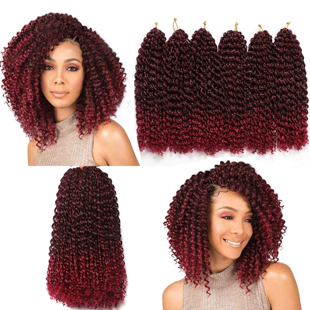 The Love of Curls Burgundy Ombre Passion Twist Synthetic Hair Bundles