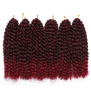 The Love of Curls Burgundy Ombre Passion Twist Synthetic Hair Bundles