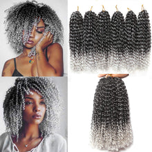 Load image into Gallery viewer, Kacey 1B/Gray Ombre Passion Twist Synthetic Hair Bundles