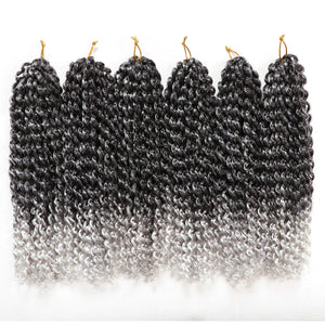Kacey 1B/Gray Ombre Passion Twist Synthetic Hair Bundles