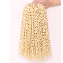 Load image into Gallery viewer, Blonde Kinky Curly Crochet Synthetic Hair Bundles