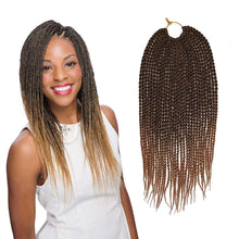 Load image into Gallery viewer, Alisha Ombre Light Brown Micro Senegalese Twist Braids Crochet Hair Extensions