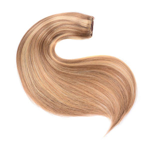 Golden Bleach Blonde Mixed Double Weft Human Hair Clip-In Extensions