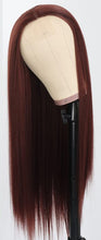 Load image into Gallery viewer, Red Arial Straight Synthetic Long Lace Front Wig