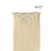 Load image into Gallery viewer, Bleach Blonde Ariel 12-20 Inches Silky Straight Human Hair Clip-In Extensions