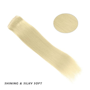 Bleach Blonde Ariel 12-20 Inches Silky Straight Human Hair Clip-In Extensions