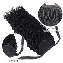 Load image into Gallery viewer, Sasha 20&quot; Kinky Curly Water Waves Synthetic Wrap Around Ponytail