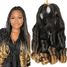 Load image into Gallery viewer, Jasmin T27 French Curls 22&quot; Bouncy 6 Pack Braiding Hair