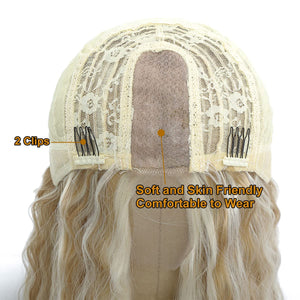 Kaitlyn Honey & Blonde Highlights Curly Lace Front Wig