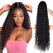 Load image into Gallery viewer, Imani Dark Brown 30 Inches Long Kinky Curly Drawstring Ponytail