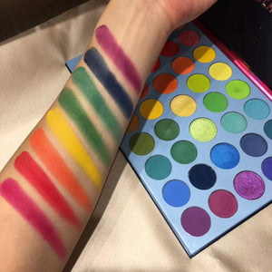 Color Fusion Metallic Rainbow Eyeshadow Palette