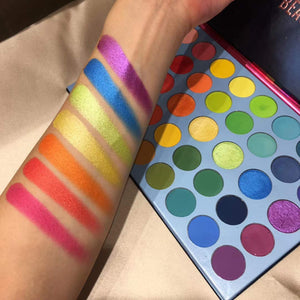 Color Fusion Metallic Rainbow Eyeshadow Palette