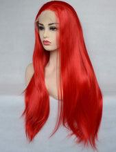 Load image into Gallery viewer, Lady In Red 22 Inch Straight Synthetic Lace Front Wig