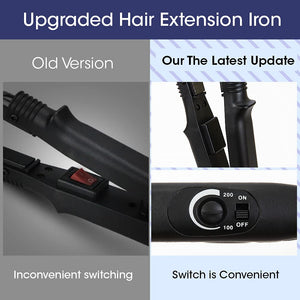 Black Hair Extension Keratin Tip K-Tip Fusion Iron
