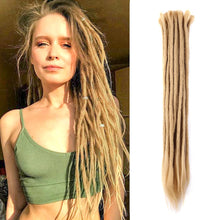 Load image into Gallery viewer, Golden Blonde Soft Pre-Looped Faux Locs Extension