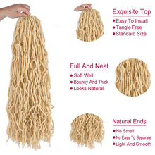 Load image into Gallery viewer, Deja 613 Blonde  Soft Curly 24 Inches Faux Locs Crochet Synthetic Hair