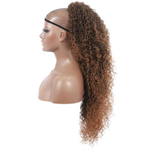 Load image into Gallery viewer, Lisa Kinky Curly 27&quot; Honey Blonde Synthetic Drawstring Ponytail Extension