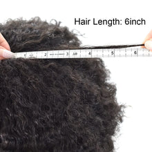Load image into Gallery viewer, Miles #1B 6 Inches Curly 120% Density Human Hair Lace Front 10 mm Wave Toupee for Men