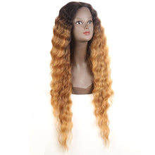 Load image into Gallery viewer, Blonde Ombre Joedir Spanish Waves Lace Front 30&quot; Synthetic Wig