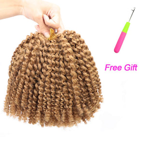 Strawberry Blonde Kinky Curly Passion Twist Synthetic Hair Bundles