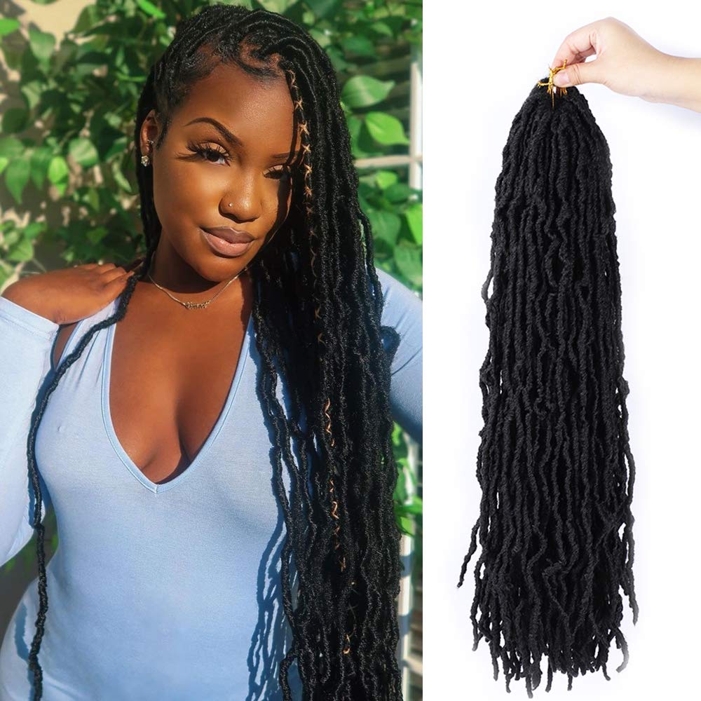 Kendra Soft Curly 24 Inches Faux Locs Crochet Synthetic Hair