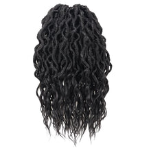 Load image into Gallery viewer, Stacy Faux Wavy Crochet Locs with Curly Ends Hair Extentions