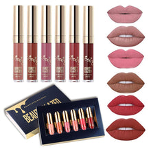 Load image into Gallery viewer, 6 Shades of Nudes Matte Lip Gloss Set