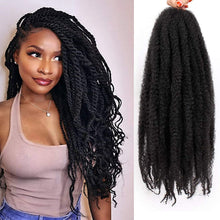 Load image into Gallery viewer, Stella 1B 24&quot; Afro Kinky Curly Marley Braids Hair Extension