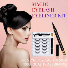 Load image into Gallery viewer, 5 Levels to Magic 5 Pcs Princess Magnetic Eyelashes &amp; Eyeliner Set