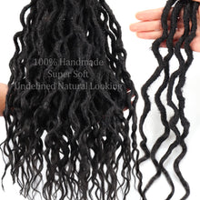 Load image into Gallery viewer, Stacy Faux Wavy Crochet Locs with Curly Ends Hair Extentions
