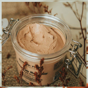 Moroccan Red Clay Facial Mud Mask with British Rose Moisturizer & Cleanser
