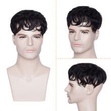 Load image into Gallery viewer, Jake Curly PU Base Human Hair Toupee